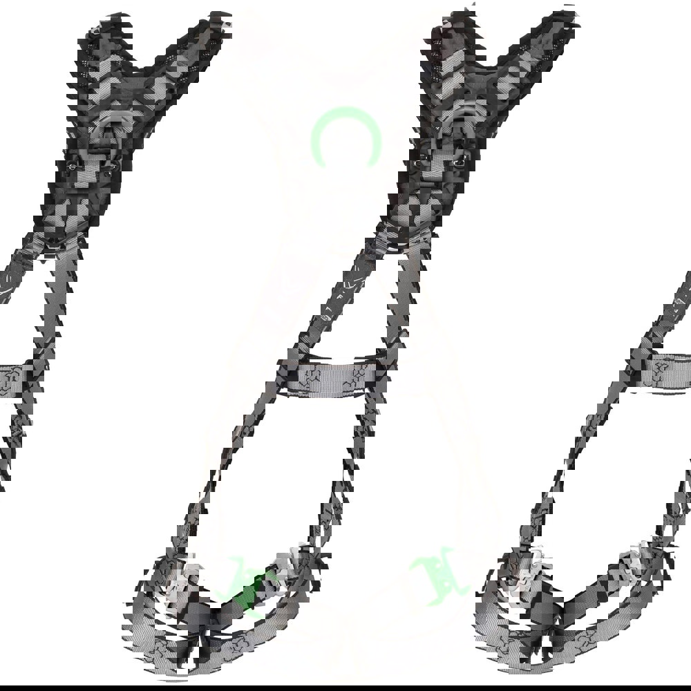 Fall Protection Harnesses: 400 Lb, Vest Style, Size X-Large, Polyester, Back